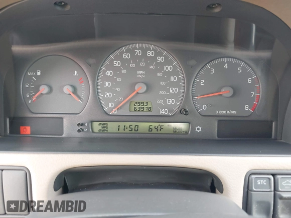 2000 Volvo C70 with VIN YV1NC53D7YJ011411, listed as a IAAI auction lot 41578675 with 63,978 mi miles. Bid and sale history available at carsss.com. Image 7.