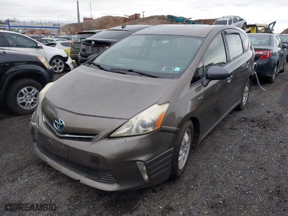 2013 Toyota Prius v Two with VIN JTDZN3EU3D3267272, listed as a IAAI auction lot 41793742 with 431,532 mi miles. Bid and sale history available at carsss.com. Image 2.