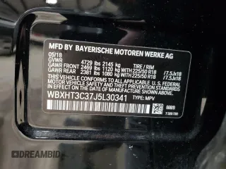 2018 BMW X1 xDrive28i with VIN WBXHT3C37J5L30341, listed as a Copart auction lot 42691505 with 84,523 mi miles and Salvage Title. Bid and sale history available at carsss.com. Image 15.
