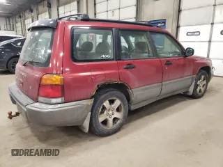 1999 Subaru Forester S with VIN JF1SF6557XG743096, listed as a Copart auction lot 43193605 with 284,495 mi miles and Salvage Title. Bid and sale history available at carsss.com. Image 3.
