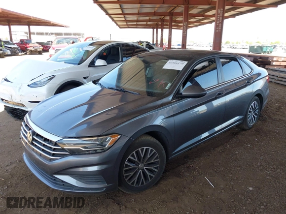 2019 Volkswagen Jetta S with VIN 3VWC57BUXKM256263, listed as a IAAI auction lot 42466179 with 67,598 mi miles and . Bid and sale history available at DreamBid. Image 16.