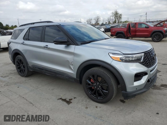 2020 Ford Explorer ST with VIN 1FM5K8GCXLGA61569, listed as a Copart auction lot 54600145 with 36,685 mi miles and Salvage Title. Bid and sale history available at carsss.com. Image 4.