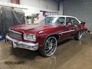 1975 Chevrolet Caprice z VIN 1N69H5J105888, wystawiony jako Copart lot #80681774 z przebiegiem 79 198 mil mil oraz Szkoda całkowita • Salvage title. Historia ofert i sprzedaży dostępna na DreamBid. Obrazek 1.