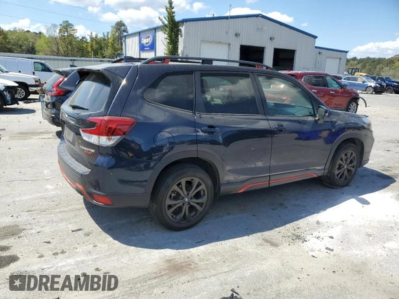 2021 Subaru Forester Sport with VIN JF2SKARC8MH492937, listed as a Copart auction lot 50206965 with 32,466 mi miles and Salvage Title. Bid and sale history available at carsss.com. Image 3.