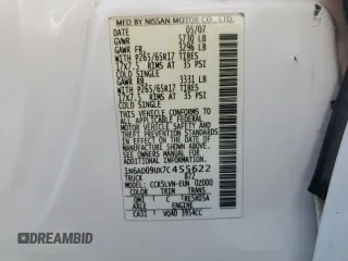2007 Nissan Frontier SE с VIN 1N6AD09UX7C455622, выставлен на аукционе Copart как лот 61898555 с пробегом 192 186 миль миль и Списание • Salvage title. История ставок и продаж доступна на DreamBid. Изображение 12.