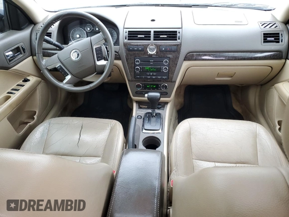 2009 Mercury Milan Premier with VIN 3MEHM08179R617573, listed as a Copart auction lot 44771524 with 161,576 mi miles and Salvage Title. Bid and sale history available at carsss.com. Image 8.