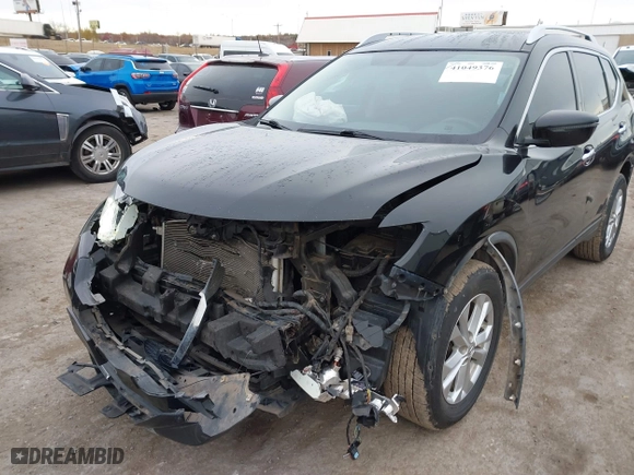 2016 Nissan Rogue S with VIN KNMAT2MV9GP725983, listed as a IAAI auction lot 41049376 with 139,750 mi miles. Bid and sale history available at carsss.com. Image 6.