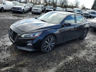 2019 Nissan Altima SR with VIN 1N4BL4CV1KC215327, listed as a Copart auction lot 48922465 with 83,338 mi miles and Salvage Title. Bid and sale history available at carsss.com. Image 1.