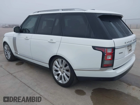 2015 Land Rover Range Rover Supercharged with VIN SALGS2TF9FA213352, listed as a IAAI auction lot 41685768 with 100,994 mi miles and . Bid and sale history available at DreamBid. Image 3.