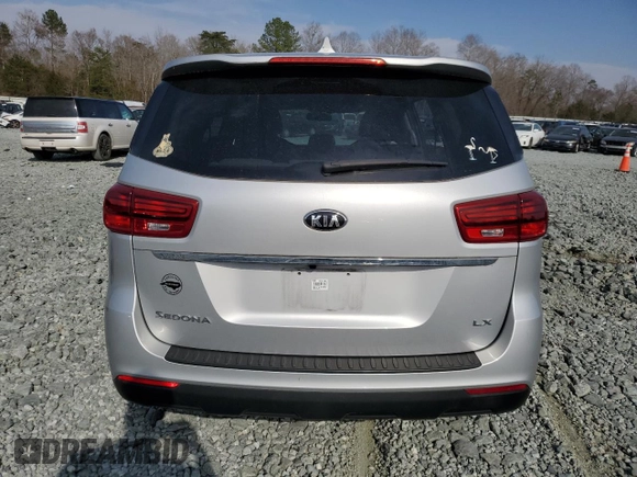 2021 Kia Sedona LX with VIN KNDMB5C16M6671642, listed as a Copart auction lot 49135565 with 46,403 mi miles and Salvage Title. Bid and sale history available at DreamBid. Image 6.