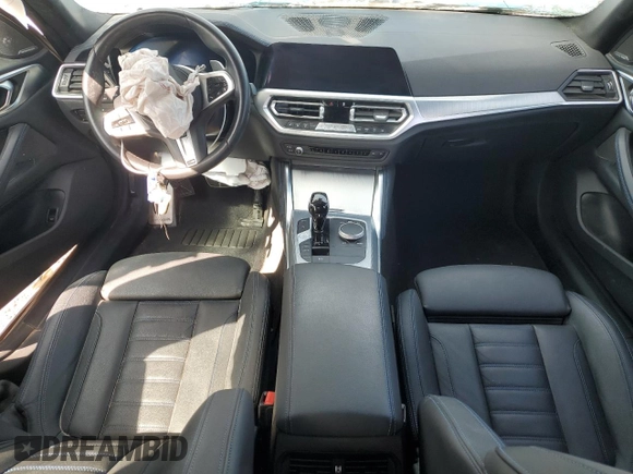 2022 BMW 4 Series M440i xDrive with VIN WBA13AW0XNFM27700, listed as a Copart auction lot 48406425 with Not provided miles and Salvage title. Bid and sale history available at DreamBid. Image 8.