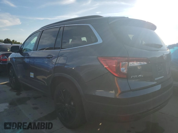 2022 Honda Pilot Special Edition with VIN 5FNYF5H27NB001160, listed as a Copart auction lot 75033674 with Not Provided miles and Salvage Title. Bid and sale history available at DreamBid. Image 2.