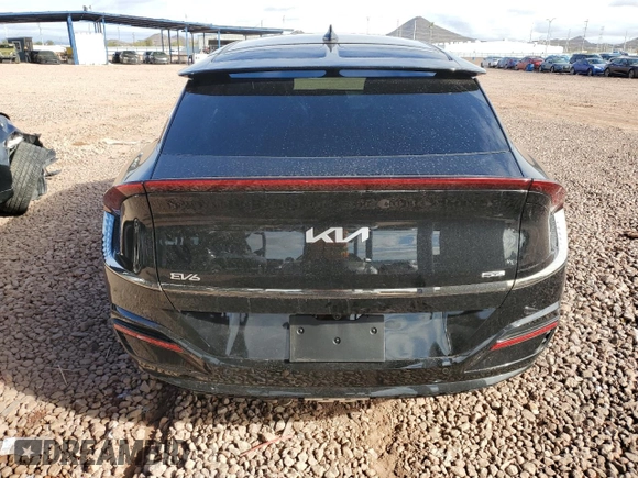 2024 Kia EV6 GT-Line with VIN KNDC44LA6R5223351, listed as a Copart auction lot 48999445 with 382 mi miles and Salvage Title. Bid and sale history available at carsss.com. Image 6.