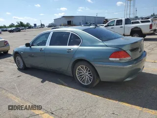 2004 BMW 7 Series 745Li with VIN WBAGN63414DS47413, listed as a Copart auction lot 62835195 with 118,457 mi miles and Clean title. Bid and sale history available at DreamBid. Image 2.