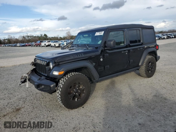 2023 Jeep Wrangler Sport with VIN 1C4HJXDG2PW546208, listed as a Copart auction lot 47779635 with 40,491 mi miles and Salvage Title. Bid and sale history available at DreamBid. Image 1.