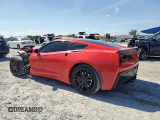 2019 Chevrolet Corvette 1LT with VIN 1G1YB2D72K5121028, listed as a Copart auction lot 57628095 with 70,565 mi miles and Non repairable. Bid and sale history available at DreamBid. Image 2.