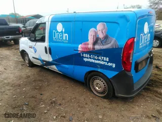 2017 Ram ProMaster City Cargo Van Tradesman with VIN ZFBERFAB3H6E56992, listed as a IAAI auction lot 41945897 with 1 mi miles. Bid and sale history available at carsss.com. Image 3.