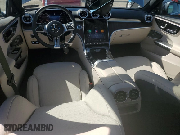 2025 Mercedes-Benz C 300 with VIN W1KAF4HB6SR246863, listed as a Copart auction lot 48716085 with 2,233 mi miles and Salvage Title. Bid and sale history available at DreamBid. Image 8.