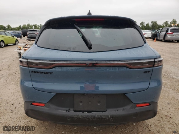 2024 Dodge Hornet GT with VIN ZACNDFAN3R3A14481, listed as a Copart auction lot 66414794 with 0 mi miles and Salvage Title. Bid and sale history available at carsss.com. Image 6.