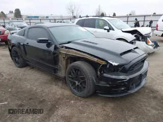 2013 Ford Mustang GT with VIN 1ZVBP8CF3D5240409, listed as a IAAI auction lot 41022550 with 133,744 mi miles. Bid and sale history available at carsss.com. Image 1.