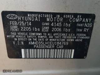 2014 Hyundai Elantra GT with VIN KMHD35LH1EU184769, listed as a Copart auction lot 61756033 with 71,615 mi miles and Salvage Title. Bid and sale history available at carsss.com. Image 12.