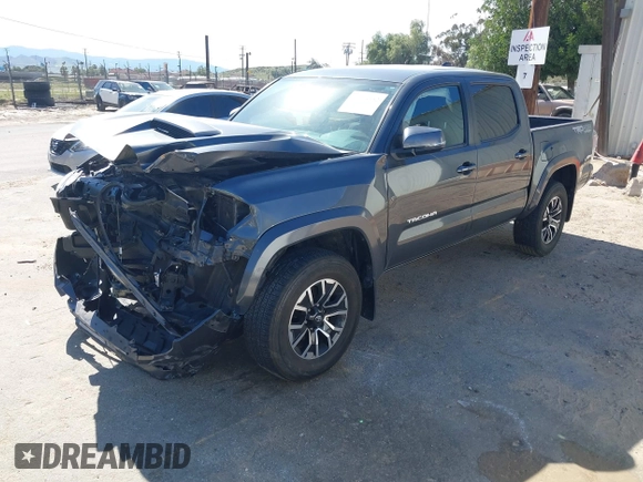 2023 Toyota Tacoma 4WD SR with VIN 3TMCZ5AN1PM600236, listed as a IAAI auction lot 41603152 with 35,956 mi miles. Bid and sale history available at carsss.com. Image 2.