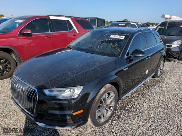 2018 Audi A4 allroad Premium Plus with VIN WA18NAF40JA104207, listed as a Copart auction lot 73971794 with 0 mi miles and Non Repairable. Bid and sale history available at carsss.com. Image 1.