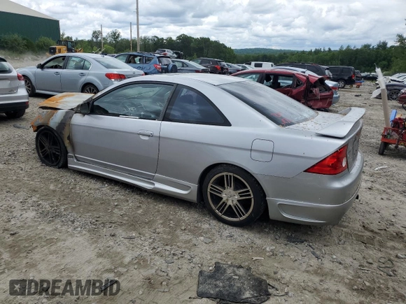 2001 Honda Civic EX with VIN 1HGEM21901L072434, listed as a Copart auction lot 58235774 with 0 mi miles and Salvage Title. Bid and sale history available at carsss.com. Image 2.