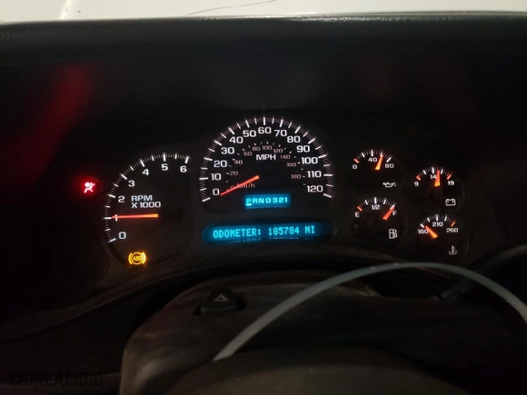 2003 Chevrolet Silverado 1500 with VIN 1GCEC14X13Z108654, listed as a Copart auction lot 52955925 with 185,784 mi miles and Clean Title. Bid and sale history available at carsss.com. Image 9.