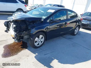 2016 Kia Forte LX with VIN KNAFK4A62G5466215, listed as a IAAI auction lot 41698637 with 116,544 mi miles. Bid and sale history available at carsss.com. Image 2.