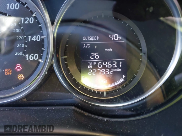 2013 Mazda CX-5 Grand Touring with VIN JM3KE2DE1D0164723, listed as a IAAI auction lot 41364590 with 227,932 mi miles. Bid and sale history available at carsss.com. Image 16.