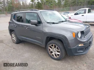 2017 Jeep Renegade Latitude with VIN ZACCJBBB4HPG02443, listed as a IAAI auction lot 40829849 with 212,223 mi miles. Bid and sale history available at carsss.com. Image 1.