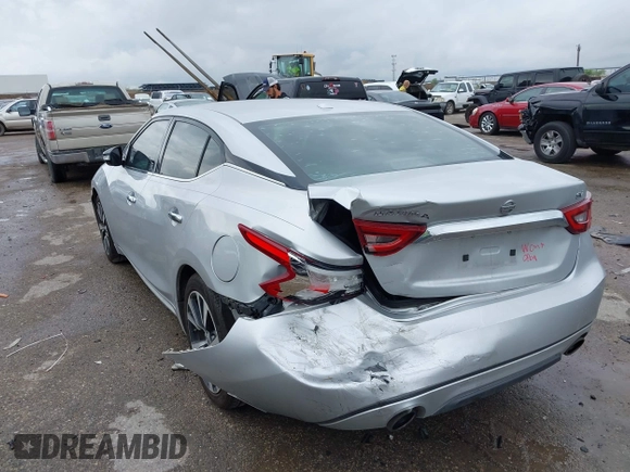 2017 Nissan Maxima SL with VIN 1N4AA6AP9HC396154, listed as a IAAI auction lot 41908840 with 107,811 mi miles and . Bid and sale history available at DreamBid. Image 3.