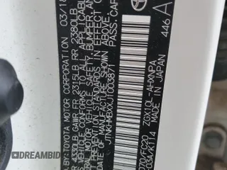 2018 Toyota C-HR XLE z VIN JTNKHMBXXJ1003871, wystawiony jako Copart lot #49984355 z przebiegiem 101 395 mil mil oraz Szkoda całkowita • Salvage title. Historia ofert i sprzedaży dostępna na DreamBid. Obrazek 12.
