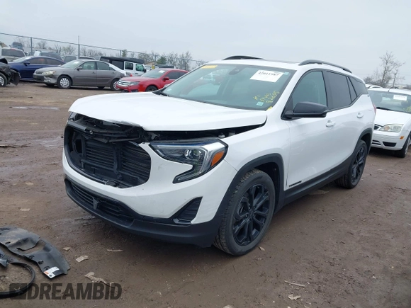 2021 GMC Terrain SLE with VIN 3GKALMEV9ML381769, listed as a IAAI auction lot 42011987 with 82,695 mi miles and . Bid and sale history available at carsss.com. Image 18.