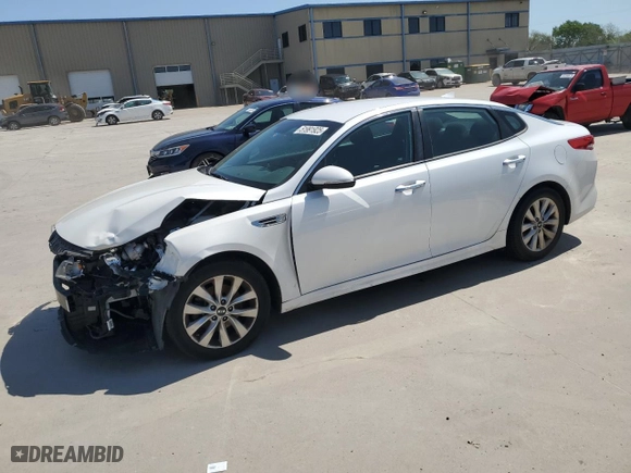 2017 Kia Optima LX with VIN 5XXGT4L36HG161336, listed as a Copart auction lot 51991925 with 87,640 mi miles and Salvage Title. Bid and sale history available at carsss.com. Image 1.