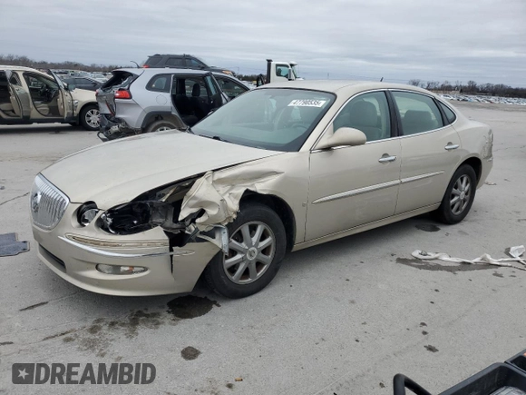 2009 Buick LaCrosse CXL with VIN 2G4WD582491270654, listed as a Copart auction lot 47790535 with 191,106 mi miles and Salvage Title. Bid and sale history available at carsss.com. Image 1.