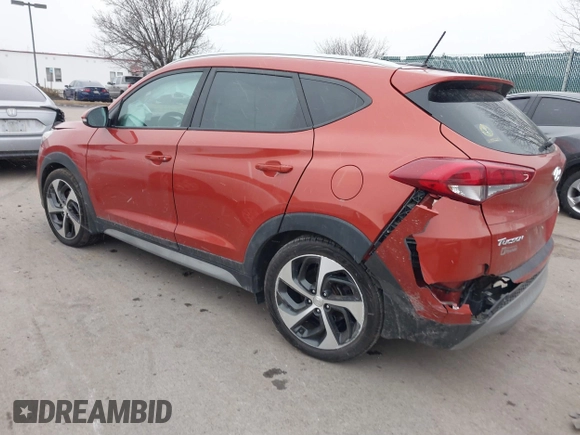 2017 Hyundai Tucson Sport with VIN KM8J3CA24HU416629, listed as a IAAI auction lot 41557615 with 72,844 mi miles and . Bid and sale history available at DreamBid. Image 3.
