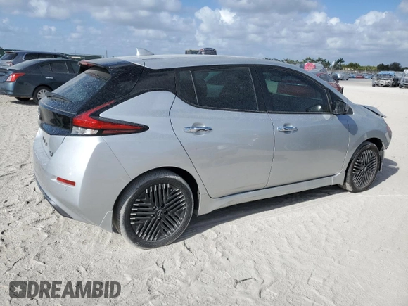 2023 Nissan LEAF SV Plus with VIN 1N4CZ1CV4PC559467, listed as a Copart auction lot 54335465 with 14,641 mi miles and Non Repairable. Bid and sale history available at DreamBid. Image 3.