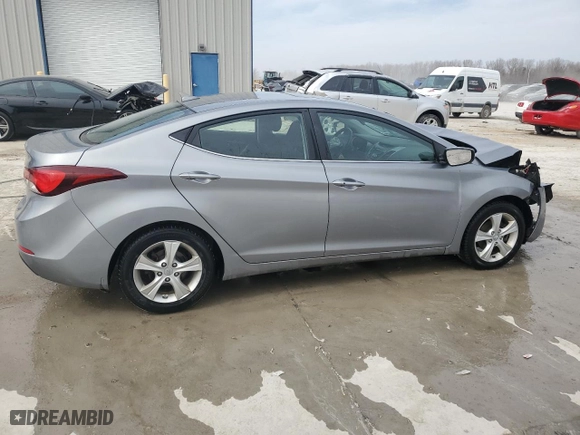 2016 Hyundai Elantra Value Edition with VIN KMHDH4AE0GU505725, listed as a Copart auction lot 49059315 with 93,760 mi miles and Salvage Title. Bid and sale history available at carsss.com. Image 3.