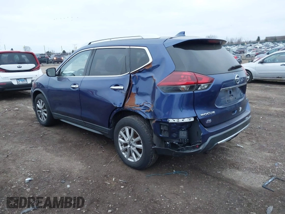 2019 Nissan Rogue SV with VIN KNMAT2MT9KP517402, listed as a IAAI auction lot 41039794 with 116,725 mi miles. Bid and sale history available at carsss.com. Image 3.