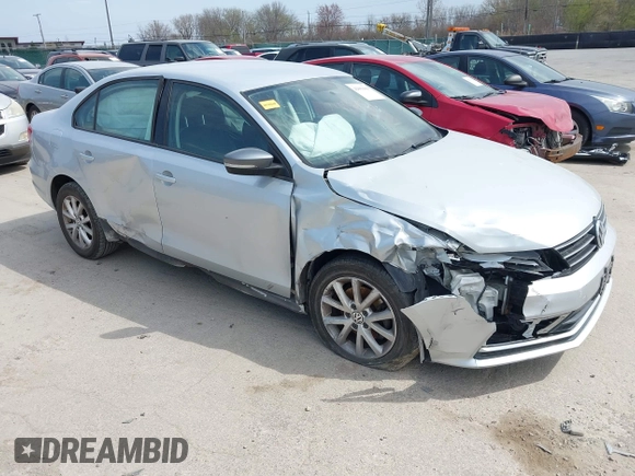 2015 Volkswagen Jetta Sedan 1.8T SE with VIN 3VWD17AJ0FM229540, listed as a IAAI auction lot 42063609 with 117,981 mi miles. Bid and sale history available at carsss.com. Image 6.