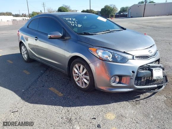 2016 Kia Forte Koup EX with VIN KNAFX6A83G5599886, listed as a IAAI auction lot 41397165 with 77810 miles. Bid and sale history available at carsss.com. Image 1.
