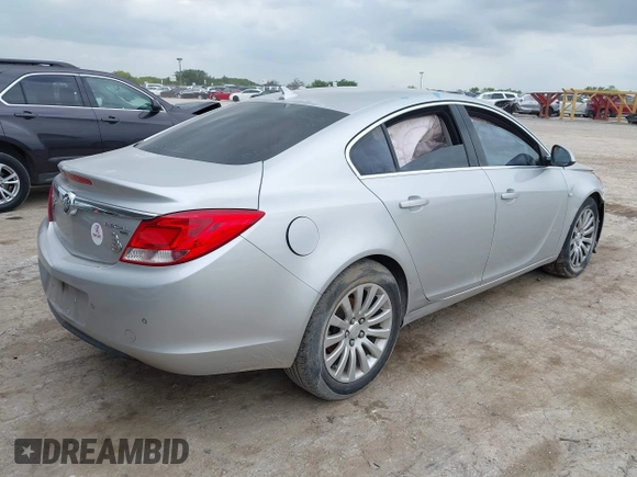2011 Buick Regal CXL RL3 with VIN W04GR5EC3B1009934, listed as a IAAI auction lot 42079561 with 148,380 mi miles and . Bid and sale history available at DreamBid. Image 4.