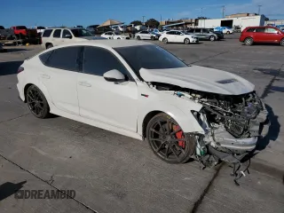 2024 Acura Integra Type S with VIN 19UDE5G94RA001004, listed as a Copart auction lot 69326844 with 6,876 mi miles and Salvage Title. Bid and sale history available at carsss.com. Image 4.