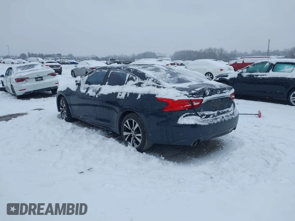 2017 Nissan Maxima SV with VIN 1N4AA6AP5HC418537, listed as a IAAI auction lot 41260140 with 56,140 mi miles. Bid and sale history available at carsss.com. Image 3.
