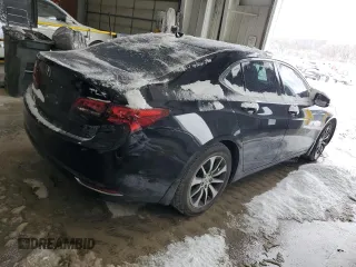 2016 Acura TLX with VIN 19UUB1F33GA002253, listed as a Copart auction lot 44750155 with 0 mi miles and Salvage Title. Bid and sale history available at carsss.com. Image 3.