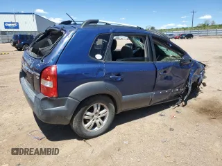 2006 Hyundai Tucson GLS with VIN KM8JN72D76U303031, listed as a Copart auction lot 53524894 with 0 mi miles and Salvage Title. Bid and sale history available at carsss.com. Image 3.