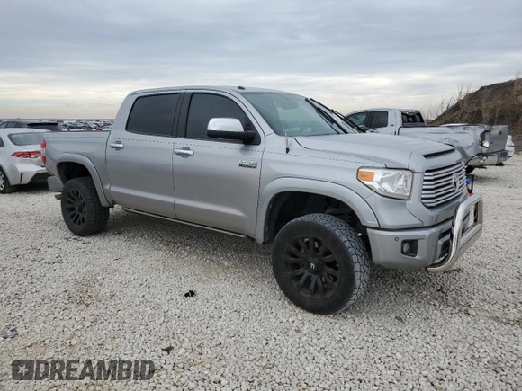 2017 Toyota Tundra 2WD Platinum with VIN 5TFGW5F15HX212647, listed as a Copart auction lot 88909135 with 97,755 mi miles and Salvage Title. Bid and sale history available at carsss.com. Image 4.