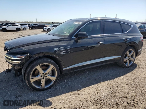 2022 Genesis GV80 z VIN KMUHBDSB7NU091218, wystawiony jako Copart lot #48582425 z przebiegiem 32 495 mil mil oraz Szkoda całkowita • Salvage title. Historia ofert i sprzedaży dostępna na DreamBid. Obrazek 1.